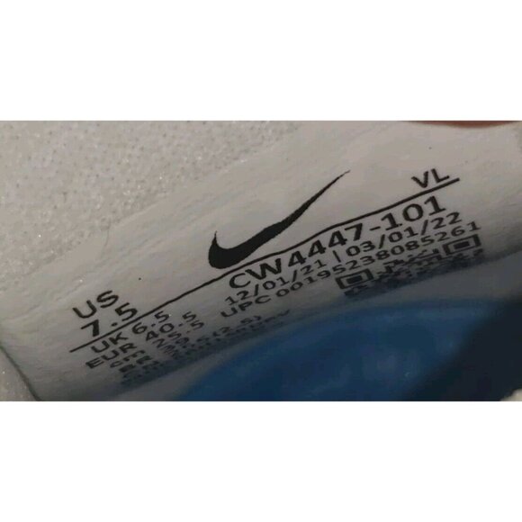 NIKE ALPHA HUARACHE 8 ELITE LACROSSE FOOTBALL WHITE/BLUE MEN'S Sizes NEW - Picture 15 of 16